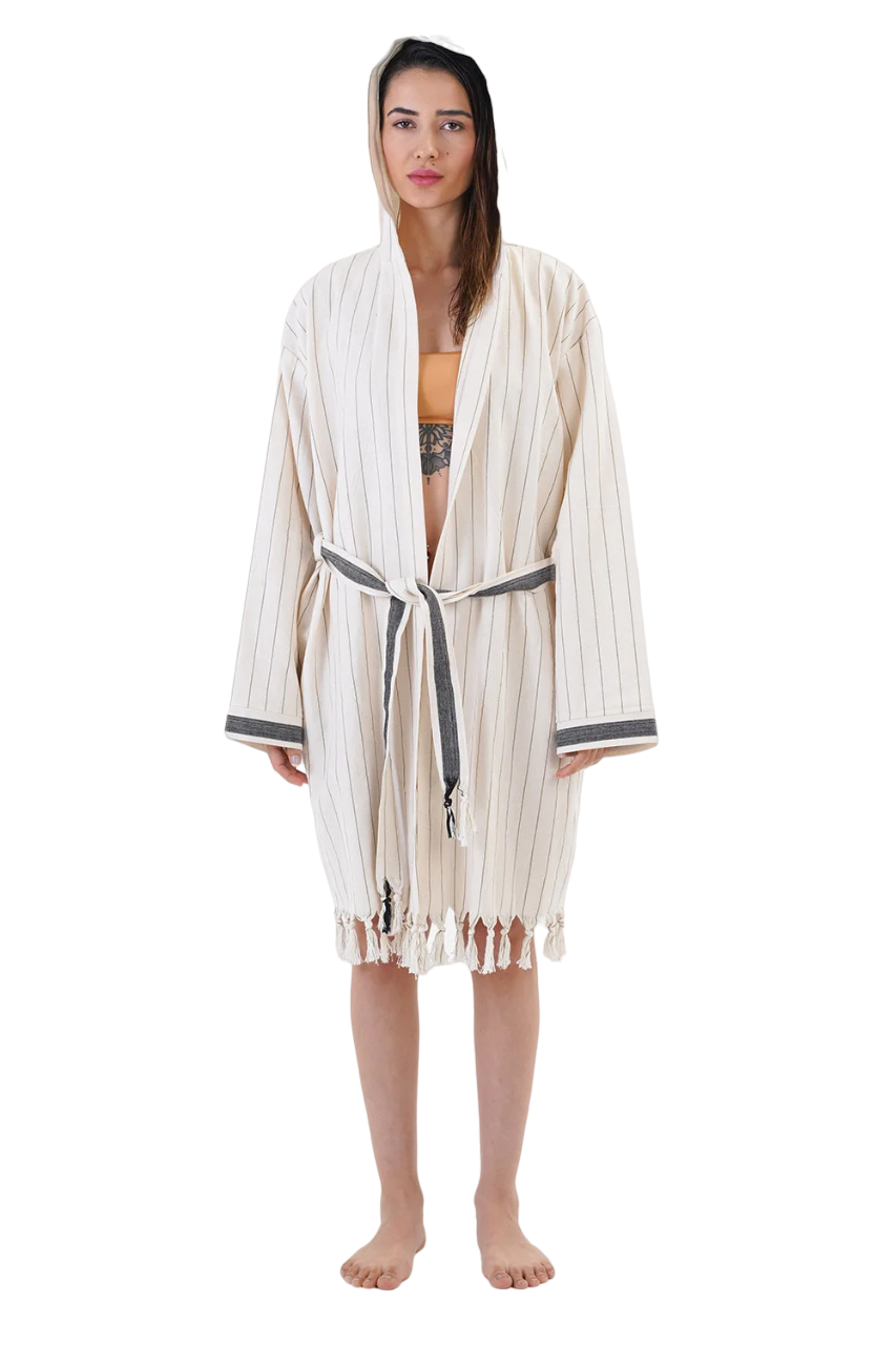 Marmaris Hooded Cotton Bath Robe, Nightwear, Dressing Gown